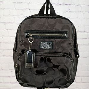 Coach Signature Daisy Poppy Backpack